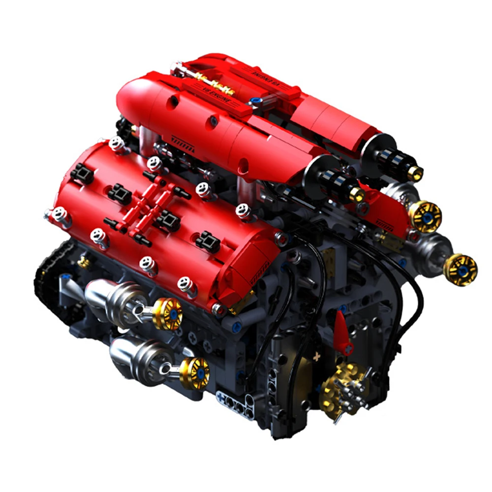 

Конструктор TUOMU T5011 «Гоночный электромобиль с двигателем V8», 350 деталей, развивающая игрушка для детей, подарок на Рождество