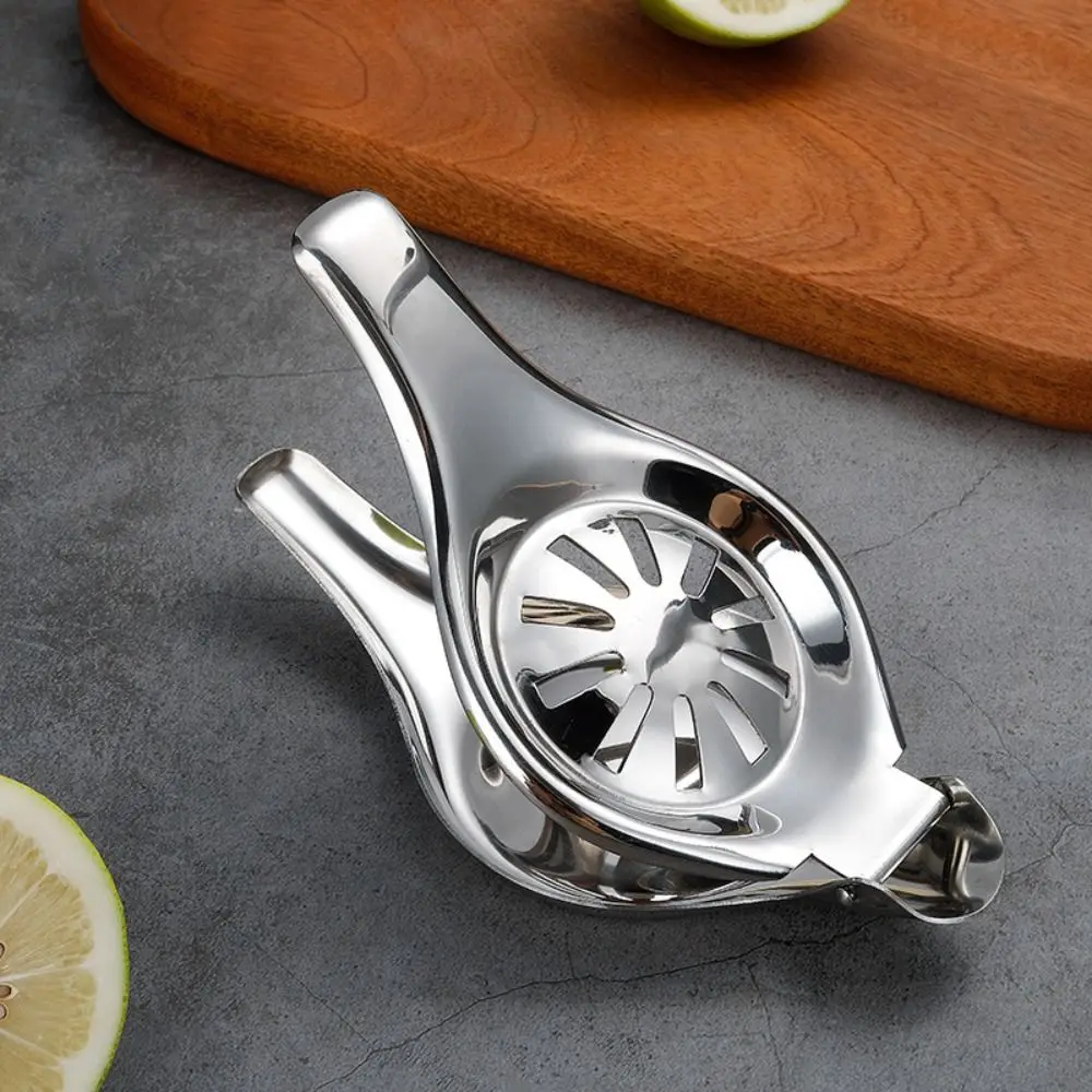 Creative Hand Pressed Bird Shape Lemon Clip Round Metal 304 Stainless Steel Fruit Juicer Manual Orange Squeezer Citrus 6