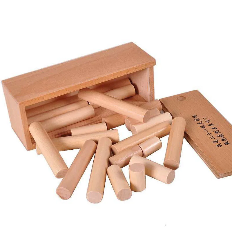 أعواد دعابة الدماغ المستحيلة لغز صندوق لوبان الخشبي ألعاب حل المشكلات للأطفال والأولاد والبنات تحديات منطق اختبار الذكاء