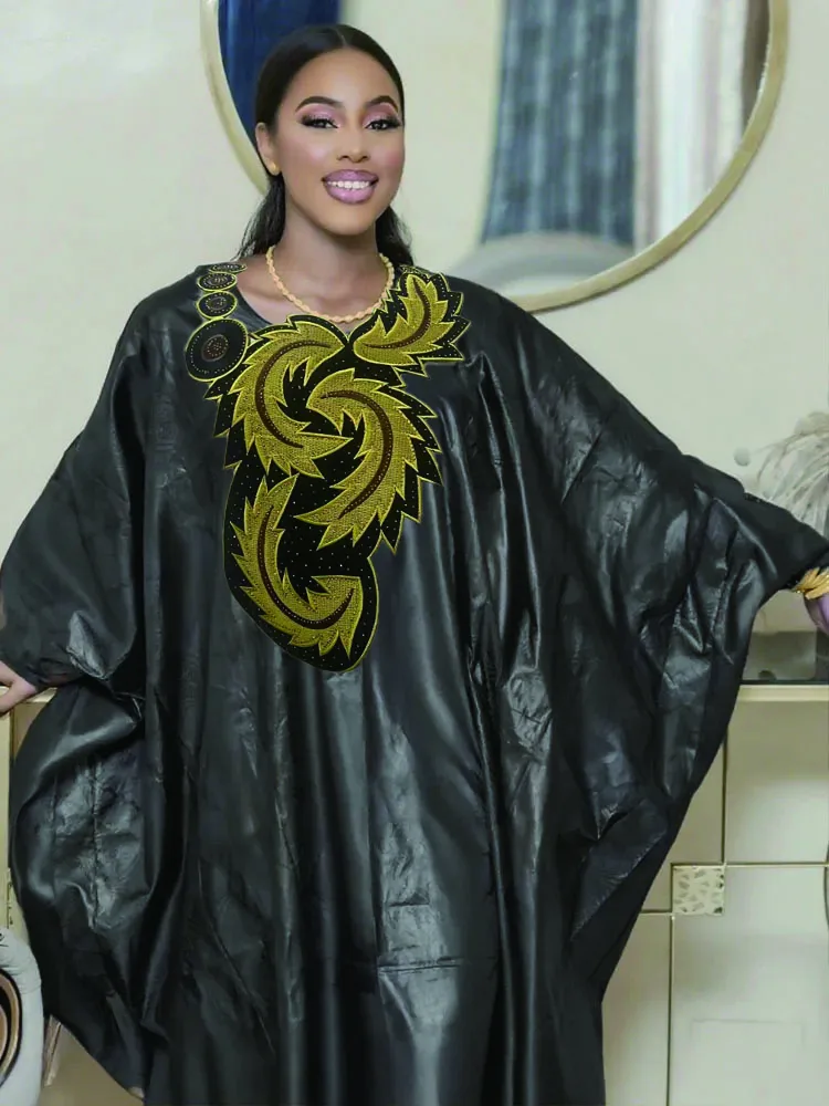 

Traditional Bazan printed robe with African flair Elegant formal occasion celebration attire ladies' robe