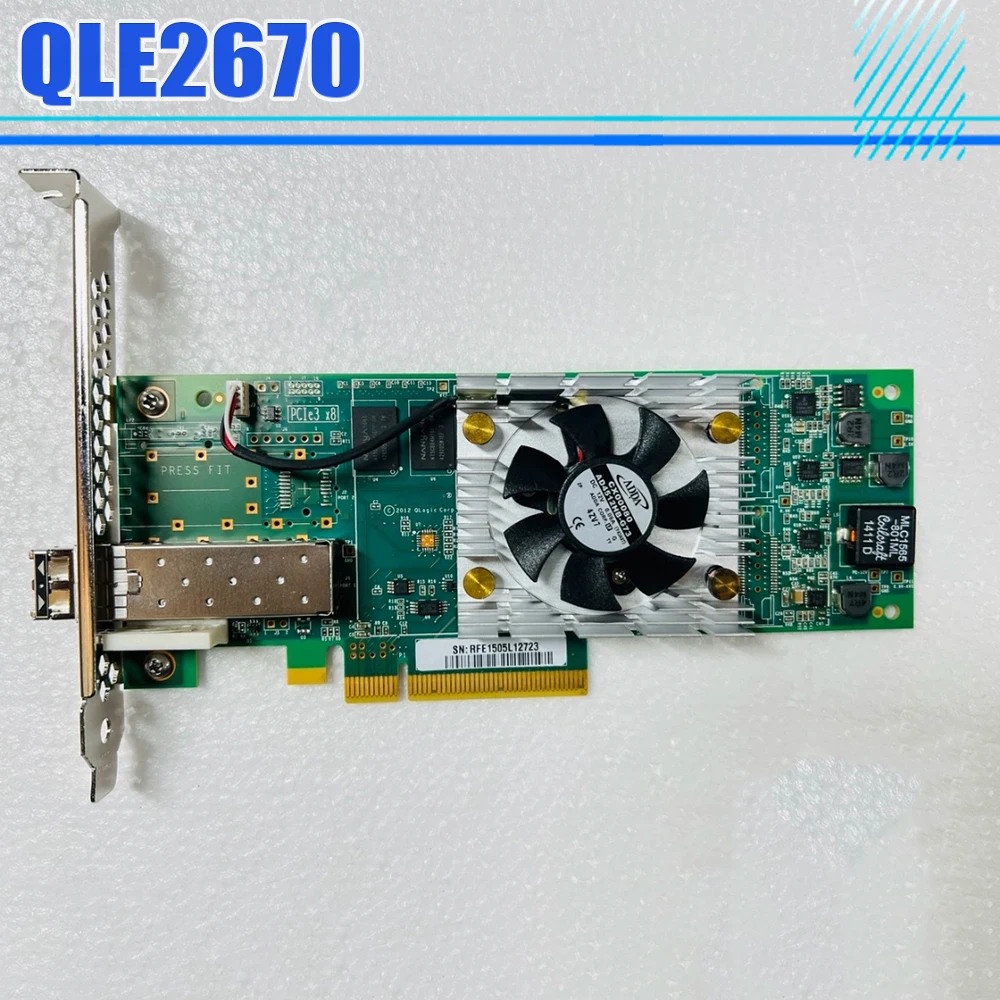 

Для QLOGIC QLE2670 QLE2670-F 16GB Single Port HBA Fiber Channel Card QLE2672