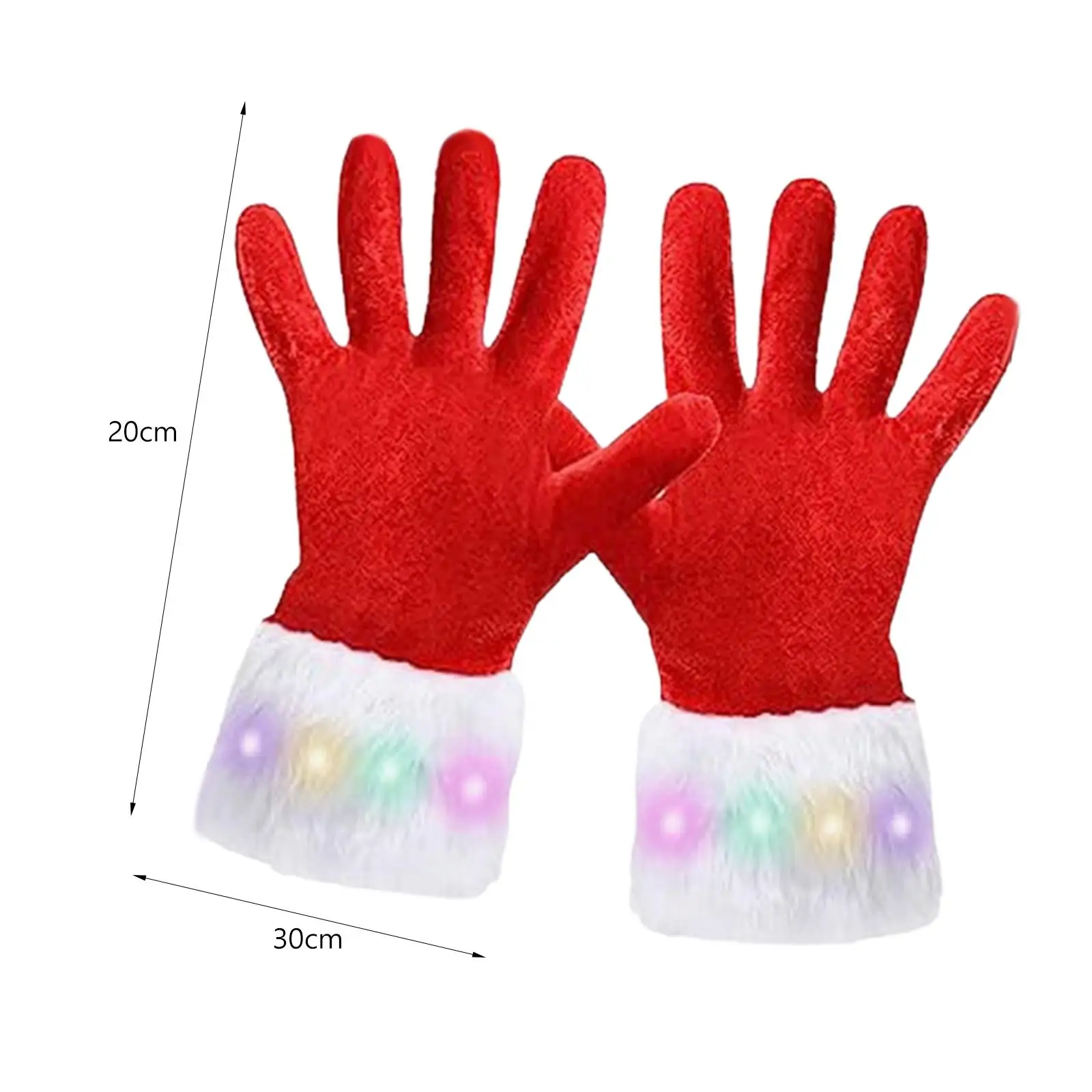 Gants rouges de noël, mitaines de noël pour les vacances, habillage, spectacle sur scène