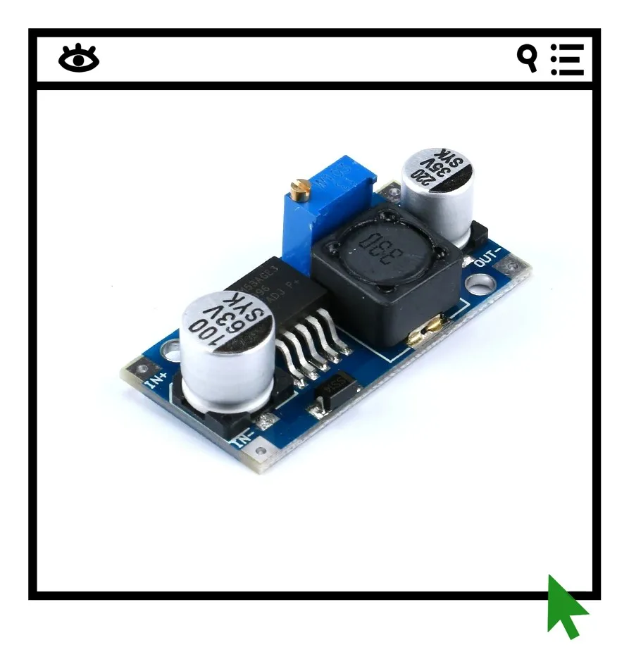 

2PCS 48V adjustable voltage regulator module DC-DC LM2596HVS input 4.5-50V