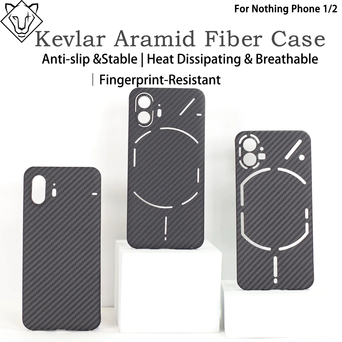 

100% Aramid Fiber Case For Nothing Phone2 Pro Carbon Fiber case Phone1 Cover 1500 Ultra-thin Aramid Fiber Cases