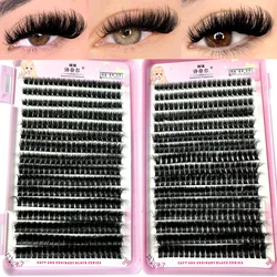 New 32 Rows 640 PCs Natural Wispy Cluster DIY Lash Extension High Quality Professional 3D Fluffy Lashes
