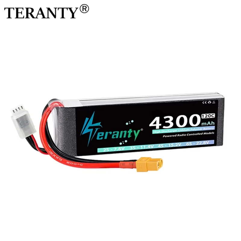 TERANTY 3S 4300mAh 11,1V 70C 11,4V 120C Lipo-Akku mit T XT60 XT90 Stecker für RC Auto LKW Boot FPV Drohne Helikopter Flugzeug