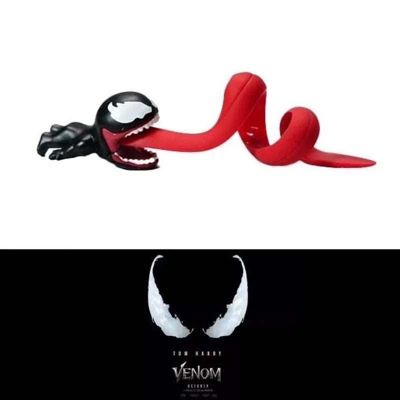 Disney Venom Anime Figure Funny Usb Cable Wire Holder Phone Winder Car Motorcycle Accessories Cable Car Toys Decoration Gifts