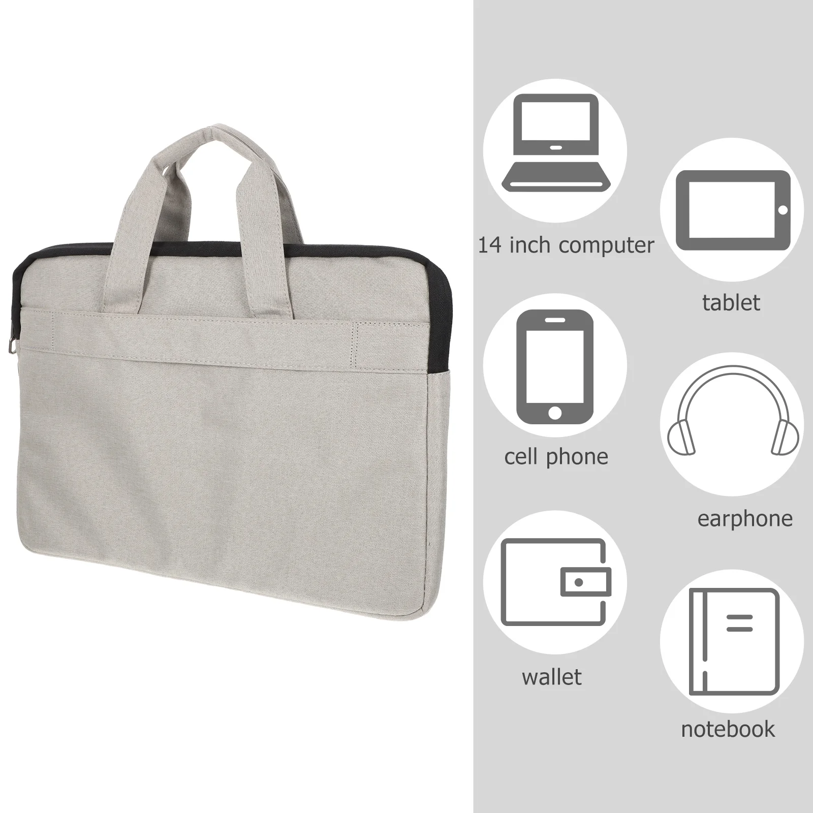 

13 Inch Laptop Case Inner Fleece Lined Protective Sleeve For Notebook Shockproof Lightweight Business Travel