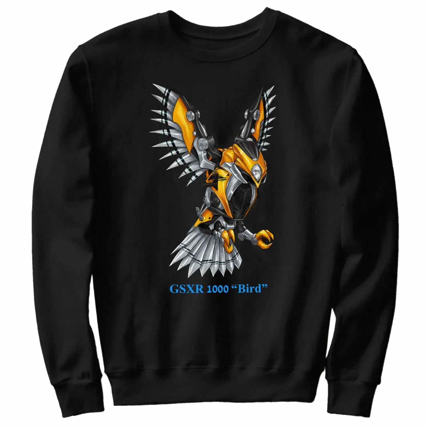 

Classic Japanese Motorcycle GSXR 1000 Bird Inspired Sweatshirt New 100% Cotton Casual Mens Clothes Fashion Streetwear