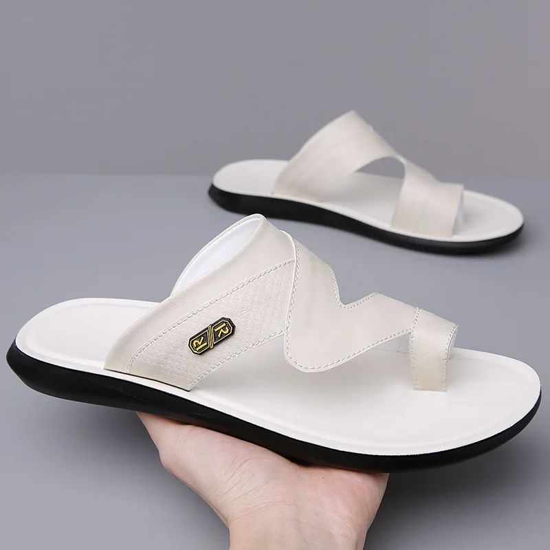 Herren-Sandalen, Sommer, neu, rutschfest, atmungsaktiv, leicht, weiche Sohle, Strandschuhe, bequem, modisch, Clip-Toe-Slipper