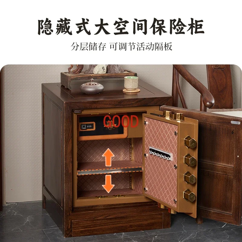 Home Small Office Invisible Safe Deposit Box Smart Fingerprint Password WiFi Alarm