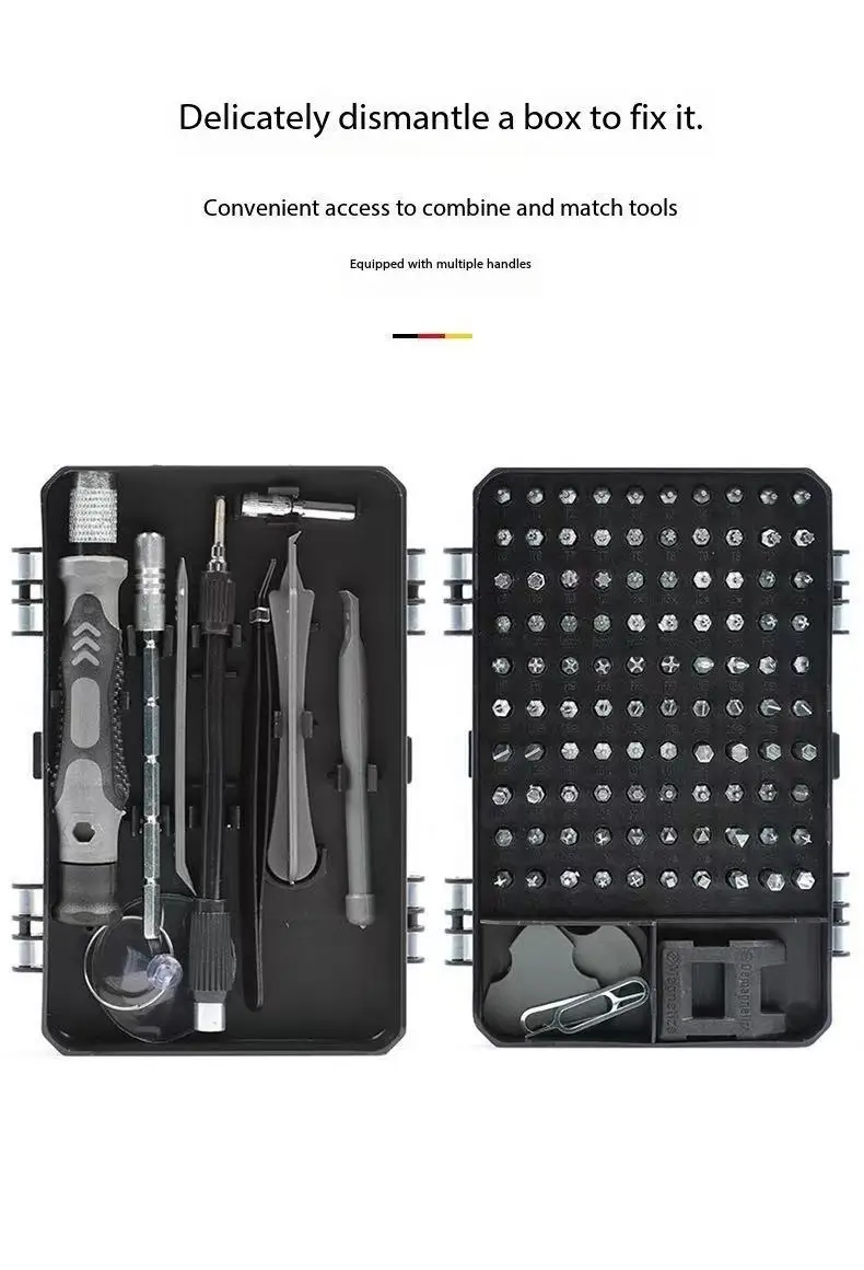 115 في 1 مجموعة مفك براغي مغناطيسي دقيق مجموعة أدوات إصلاح صغيرة للكمبيوتر المحمول الهاتف الخليوي الكمبيوتر ماك بوك أداة إصلاح المنزلية #6