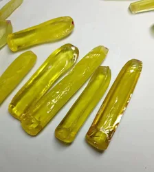 30g Topaz yellow corundum 9 mohs raw material carved polished to make a variety of objects pendant ring face