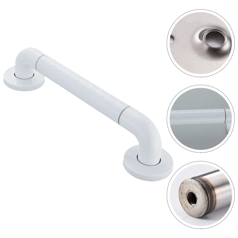 

Комплект белых противоскользящих поручней для ванной комнаты: прочные, устойчивые, для пожилых и людей с ограниченными возможностями, с функцией подлокотника