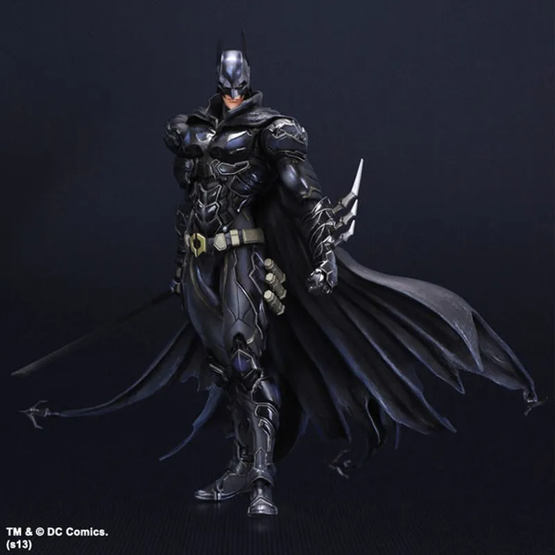 

27cm PA Reform DC Batman Blue-Black Limited Edition Character Hand-Made Model Cartoon Movable Boxed Desktop Ornaments Toy Gift
