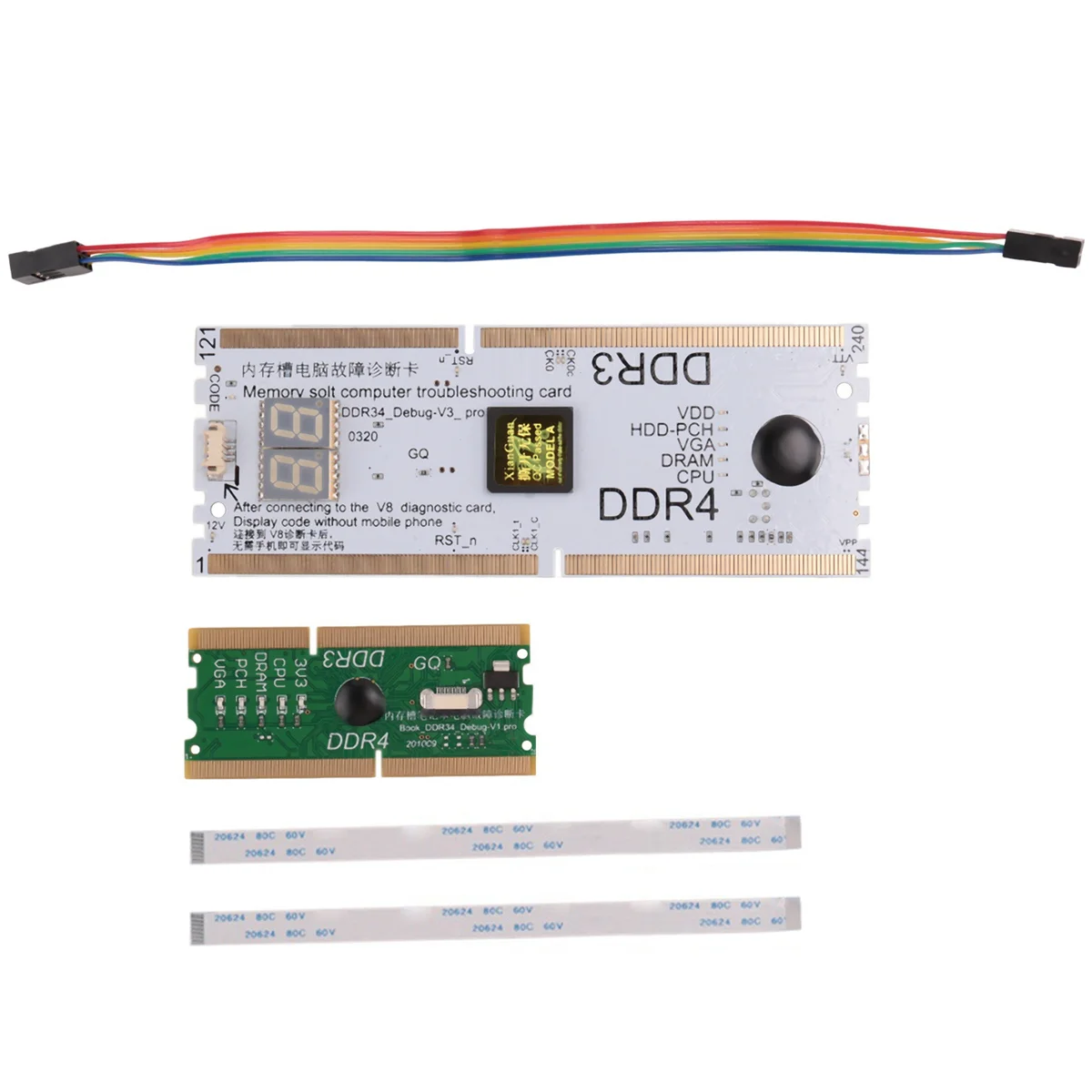 Imagem -04 - Depuração Diagnóstica Universal King Suporte para Cartão Postal v8 Laptop Desktop pc Pci Pci-e Minipci-e Lpc Ddr3 Ddr4