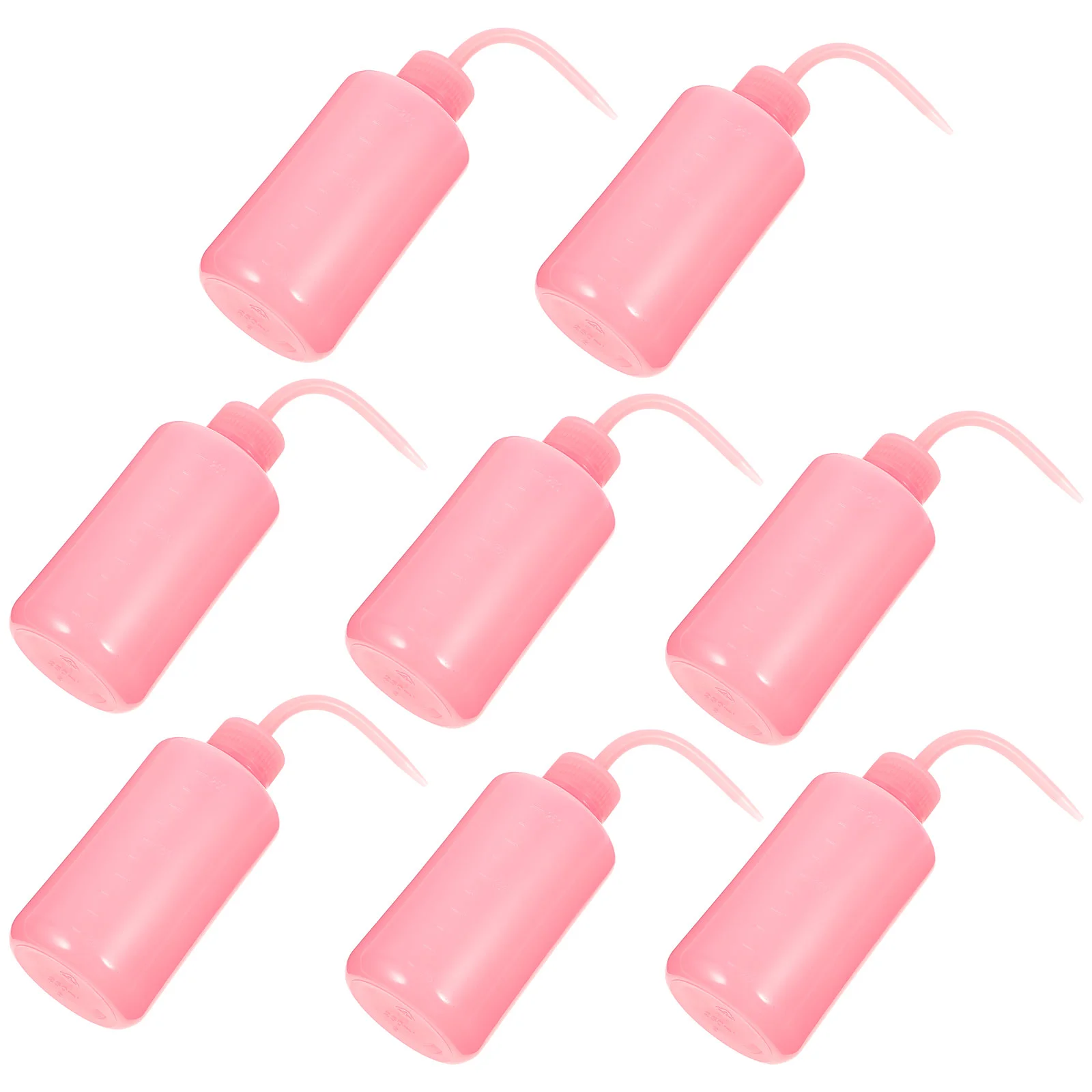 

8 Pcs Cleanser Rinse Bottle Empty Succulents Eye Wash with Bend Mouth Leak-proof Pink Cleaning Simple Squeeze Miss