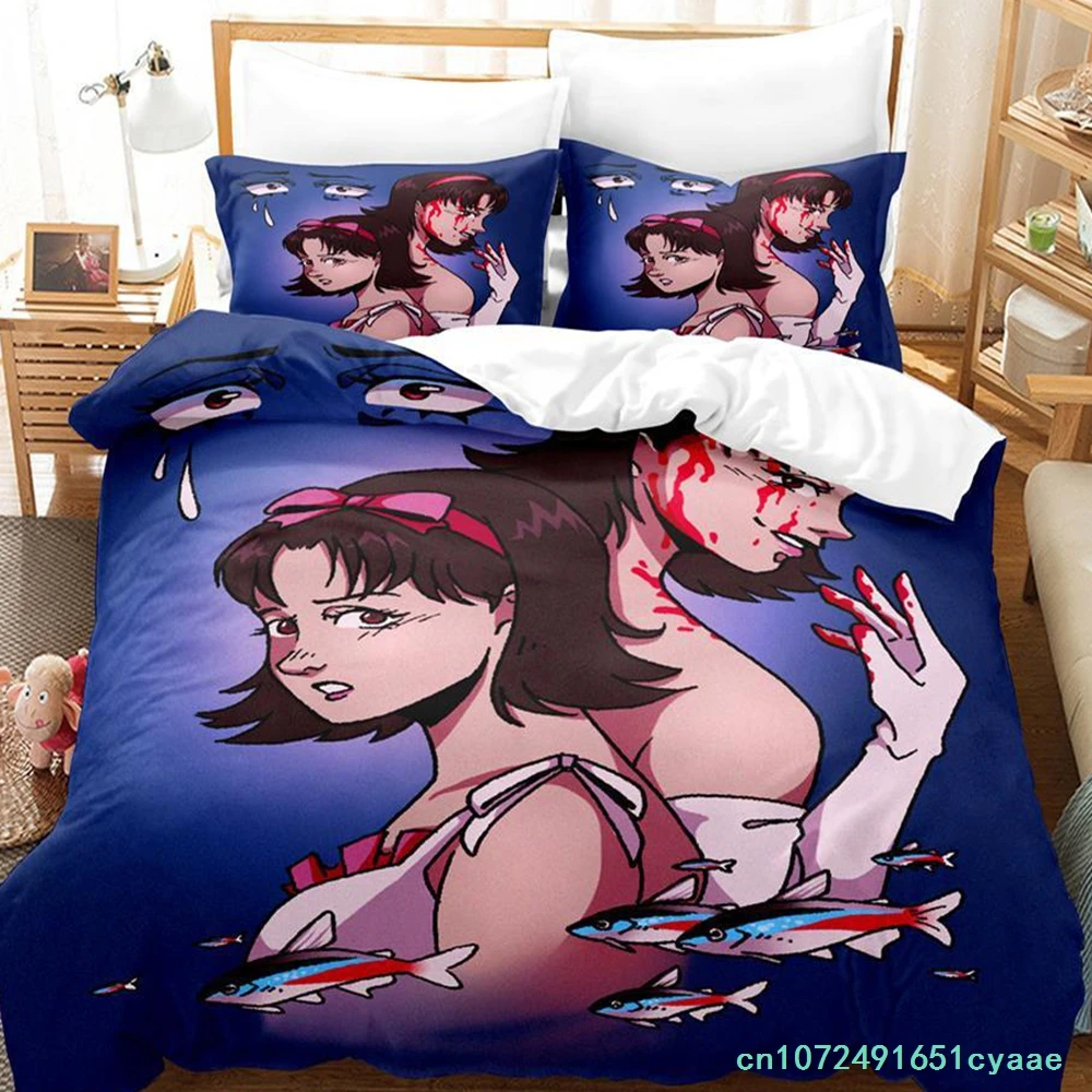 2023 New Konsatoshi Bedding Set Single Twin Full Queen King Size Bed Set Aldult Kid Bedroom Duvetcover Sets Anime Bed Kawaii