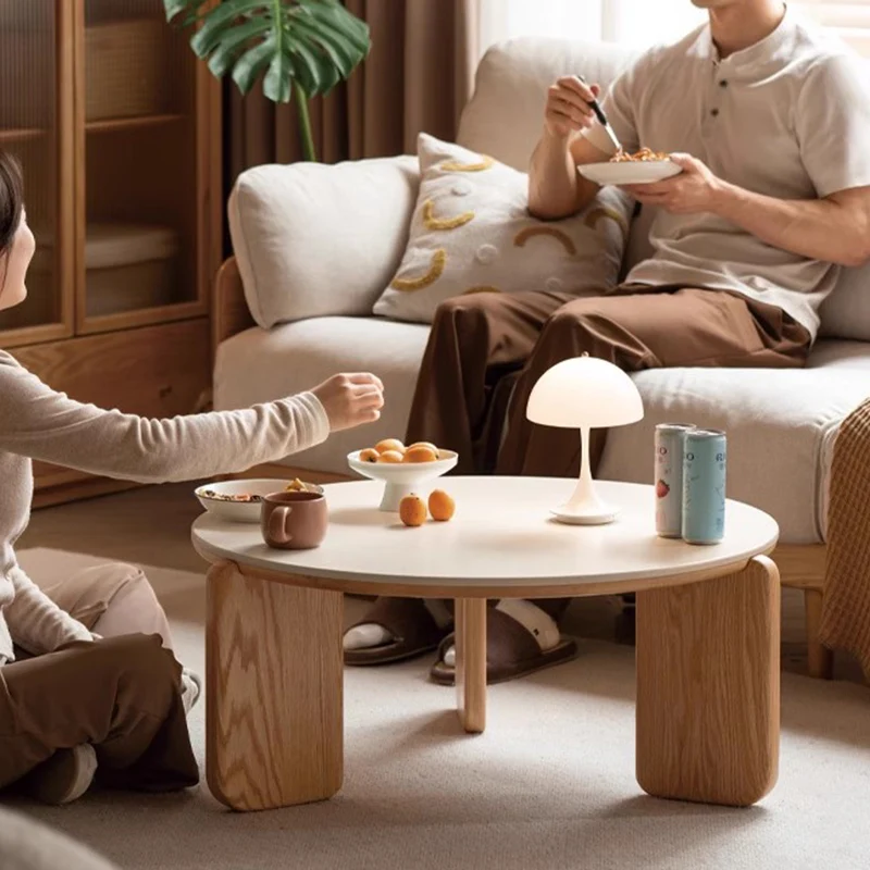 

Luxury Wood Side Table Bedroom Modern Living Room High Standing Moving Writing Coffee Table Dinner Couchtisch Home Furniture