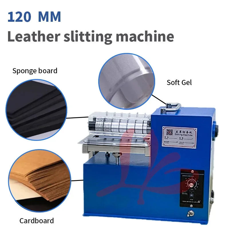 LY Leather Slitting Machine Belt Paper Product Vegetable Tanned Cutting 220V Edge Folding Laminating Splitter Cut Width 12mm