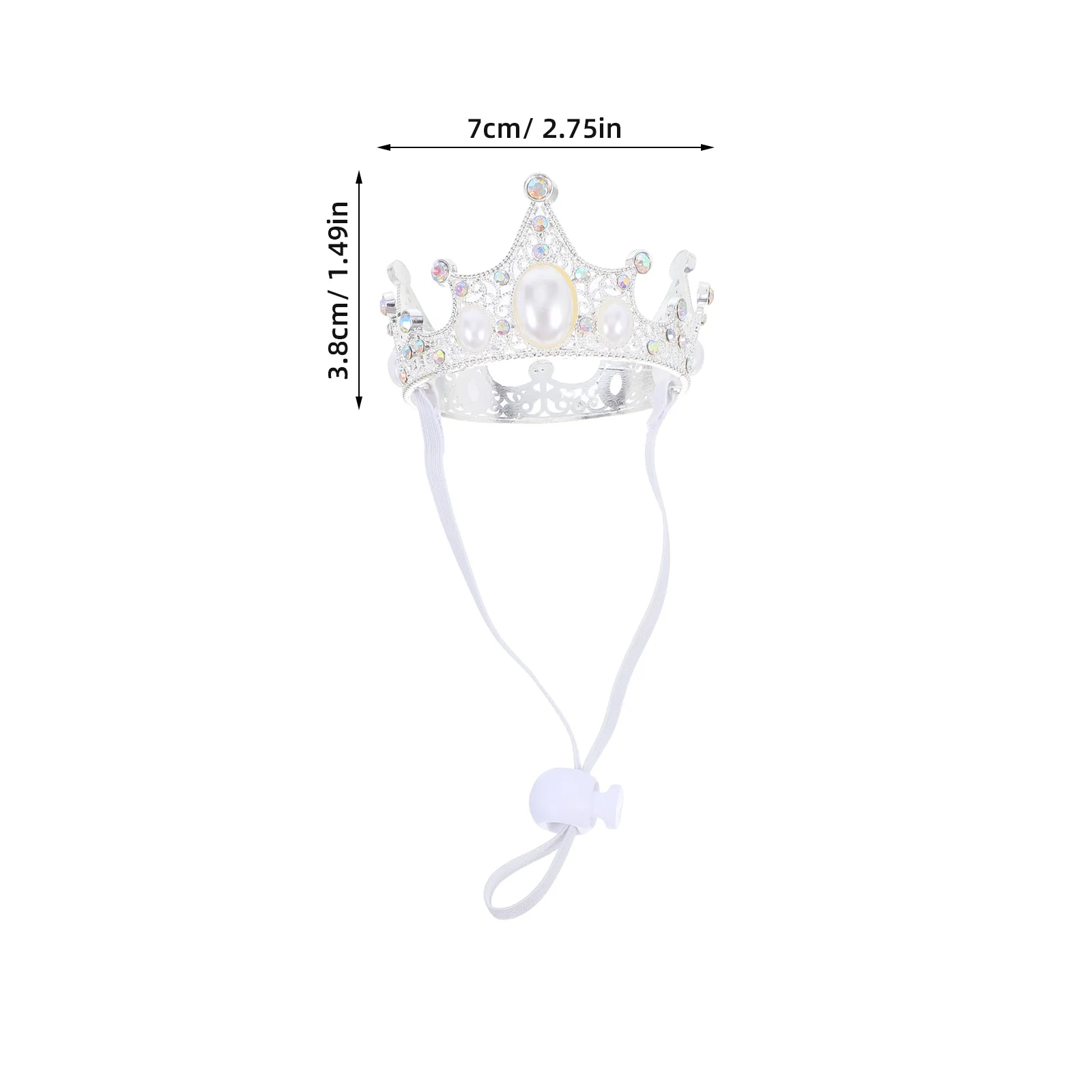 Haustier-Kronen-Stirnband: Funkelnde Hunde-Prinzessin-Krone für Geburtstag, Hochzeit, Party, Urlaub, Veranstaltungen, verstellbare Haustier-Foto-Requisite
