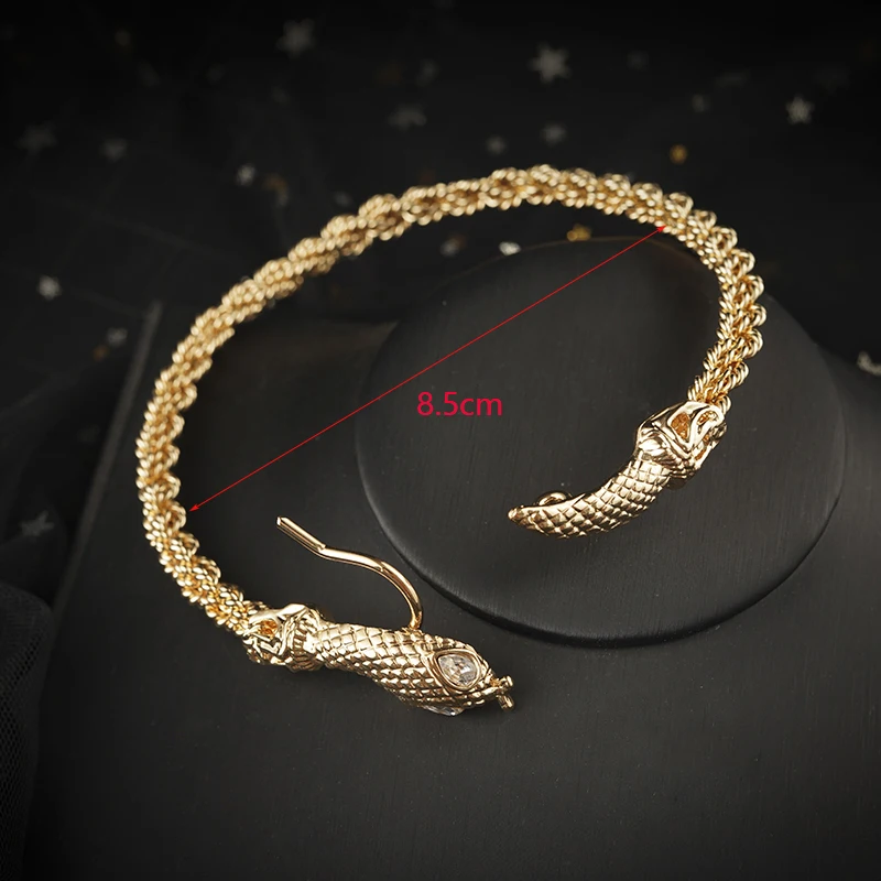 Dubai Muslim Middle East Chic Gold Color Snake Bracelet Arabian Luxury Charm Bracelet Bracelet Large Bridal Anklet Jewelry