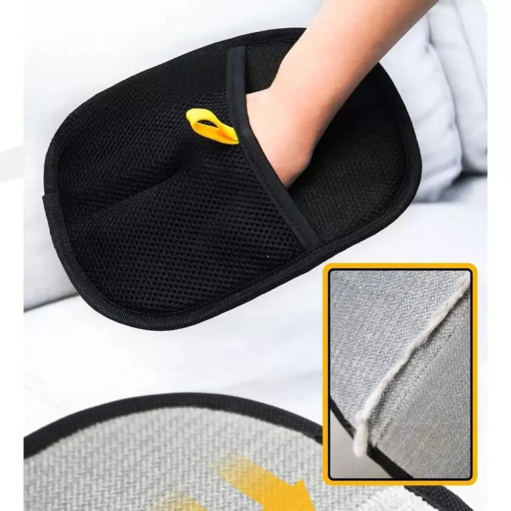 Two-way Pet Static Hair Removal Gloves Washable Reusable Static Dust Brush Mesh Cloth Multifunctional Clothes Hair Remover Home