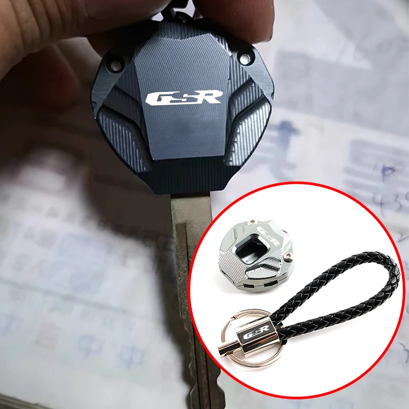 

Motorcycle CNC Keychain Case Shell & Keychain Key Ring For SUZUKI GSR 750 600 400 GSR750 GSR600 GSR400 gsr 750 600 Accessories