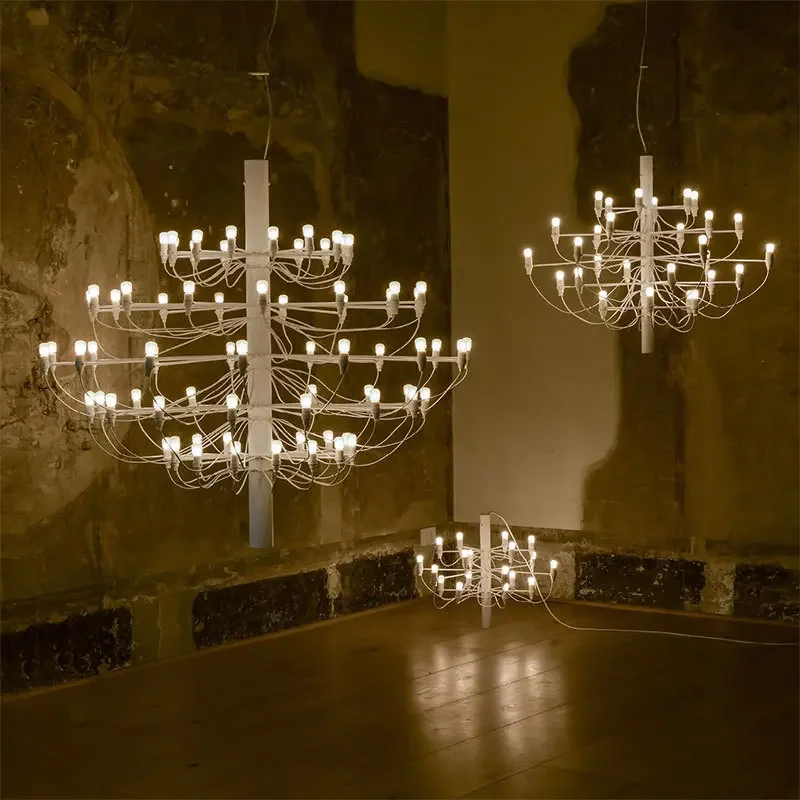 Luce per frutta di mezza estate French flos 2097 Villa italiana sospesa loft duplex soggiorno