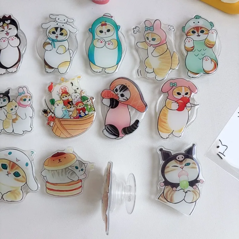 

Mofusand Cute Cartoon Universal Phone Grip Holder Adjustable Collapsible Expandable Phone Air Bag Stand