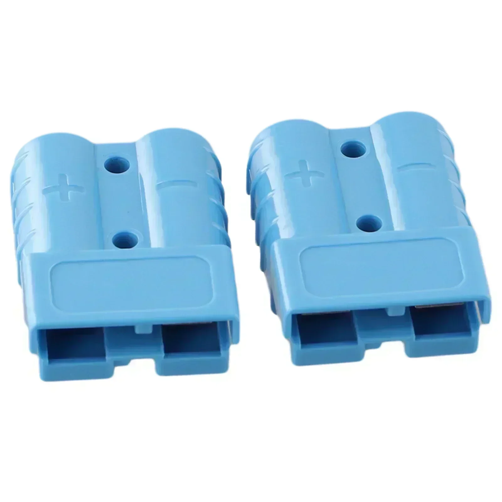 2-Pack A*nderson Style Connectors 50A 6AWG 12-24V DC Wire Cable Connectors With Silver Plated Copper Terminals For Power Tools