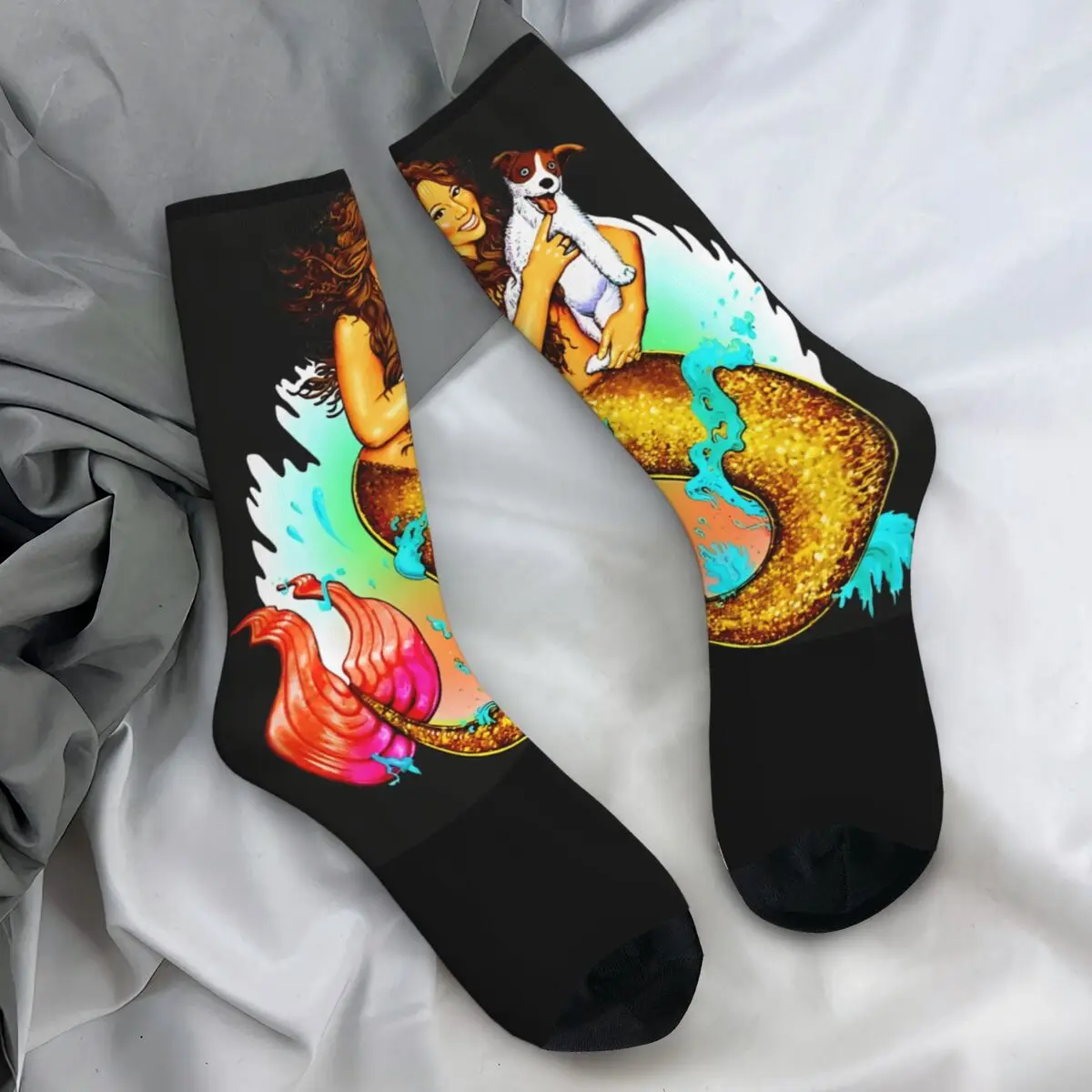 Mariah Carey Socks Autumn Stockings Novelty Unisex Men High Quality Socks Graphic Cycling Non Slip Socks