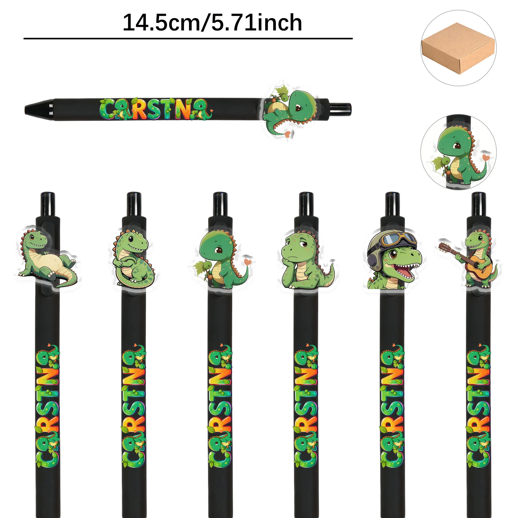 6pcs/12pcs Dinosaur World ballpoint pen Office study pen Daily writing