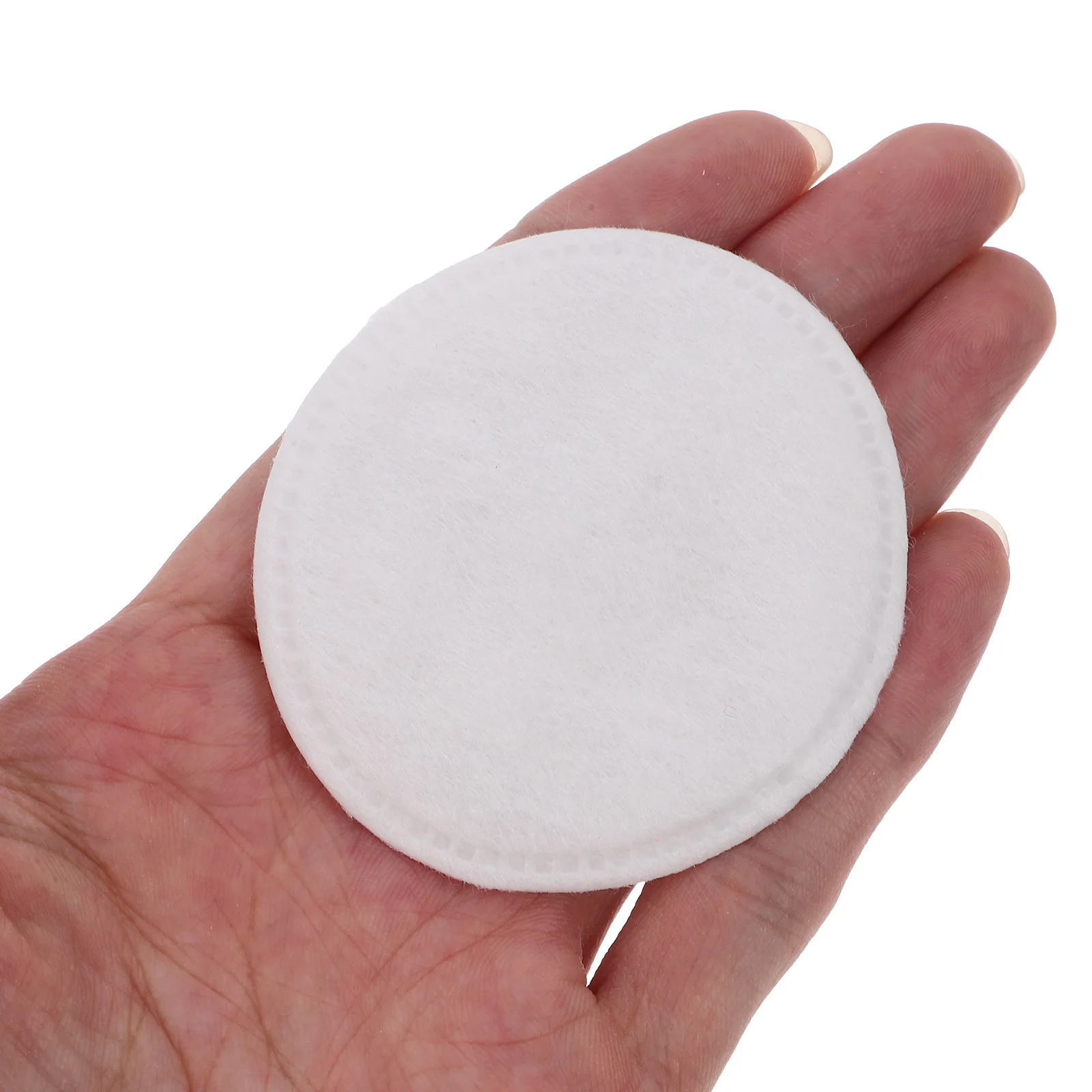 Dischetti di cotone per trucco da 100 pezzi Dischetti di cotone puro addensato su entrambi i lati per la pulizia del viso Dischetti per la rimozione degli occhi delle labbra della pelle sensibile