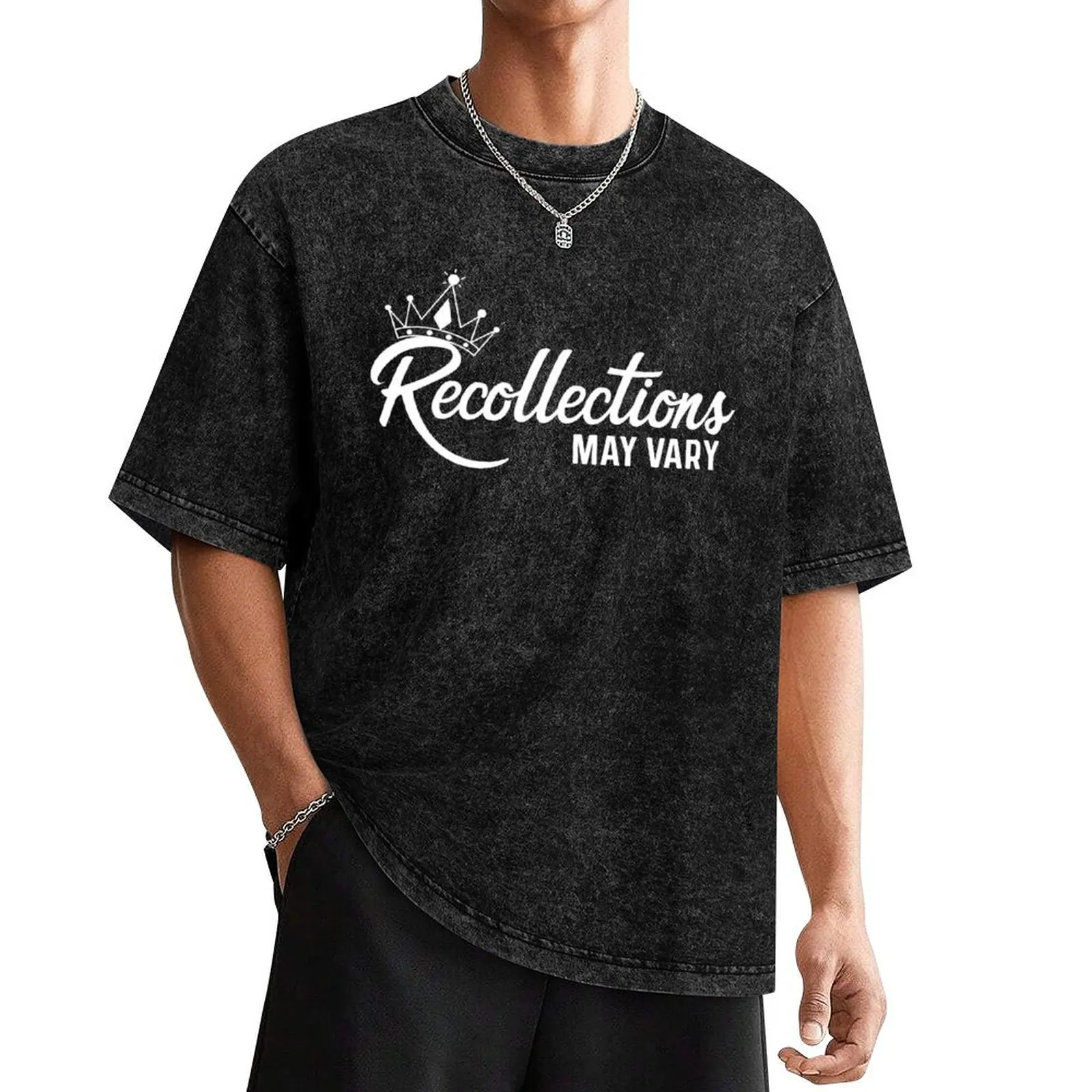 Recollections May Vary T-Shirt summer top sports fans graphic t shirts Men's t shirts