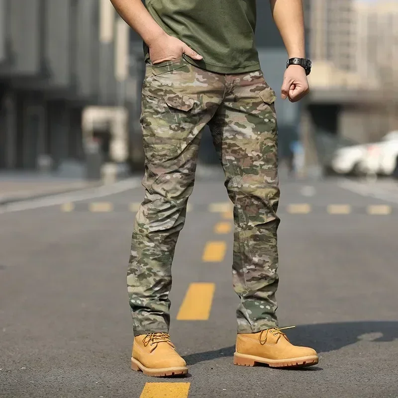 Wear-resistant IX7 Training Pants 9 Casual Pants Summer New Tactical Pants Spring Men Pants Overalls Autumn Outdoor Multi-bag