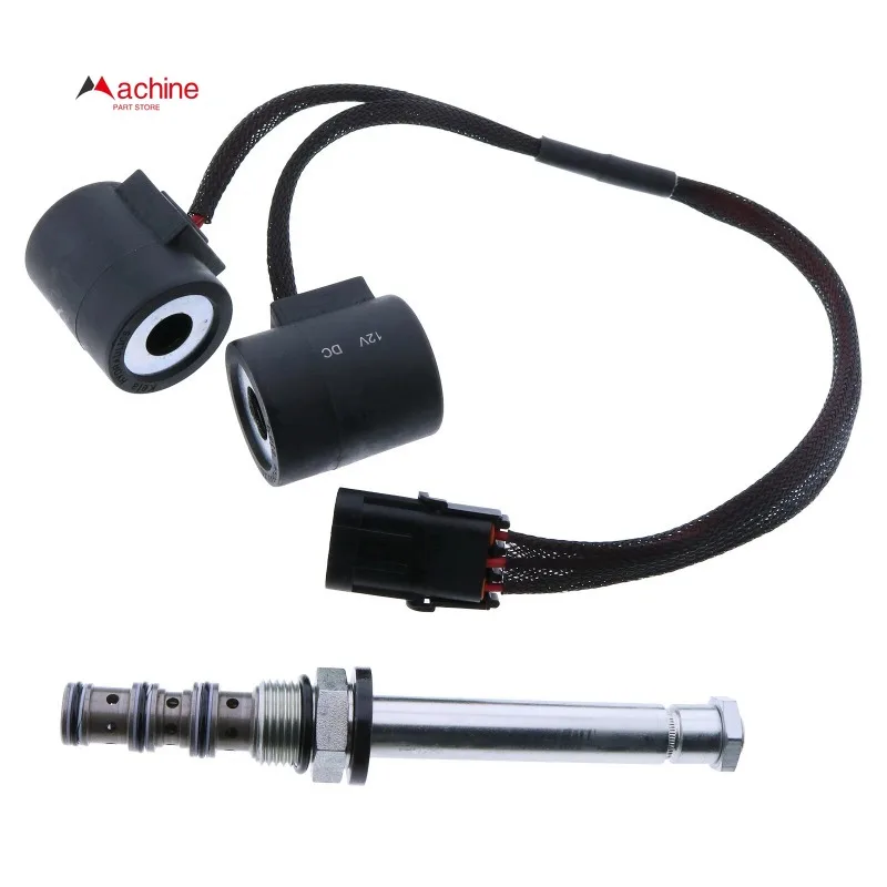 Reverser Solenoid coil AT163468 with valve AT163475 for John Deere Backhoe Loader 300D 310D 315D