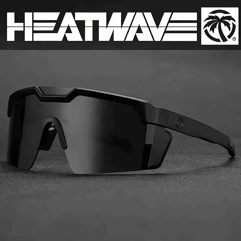

NEW High quality luxury Heat Wave brand sunglasses square Conjoined lens cycling Women men sun glasses UV400HW05