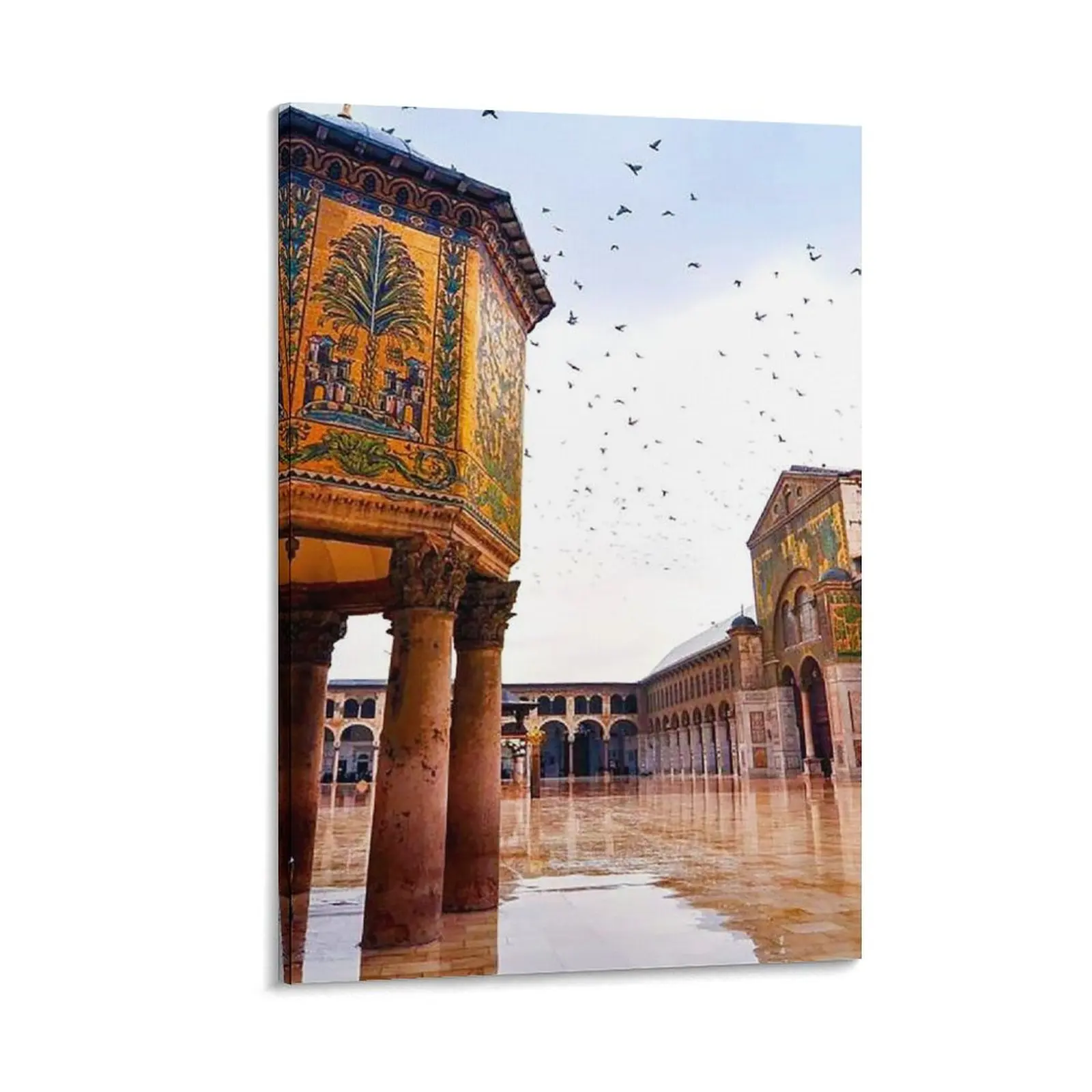 umayyad mosque damascus syria Canvas Painting Wall decoration poster decoration aesthetic decorative wall poster