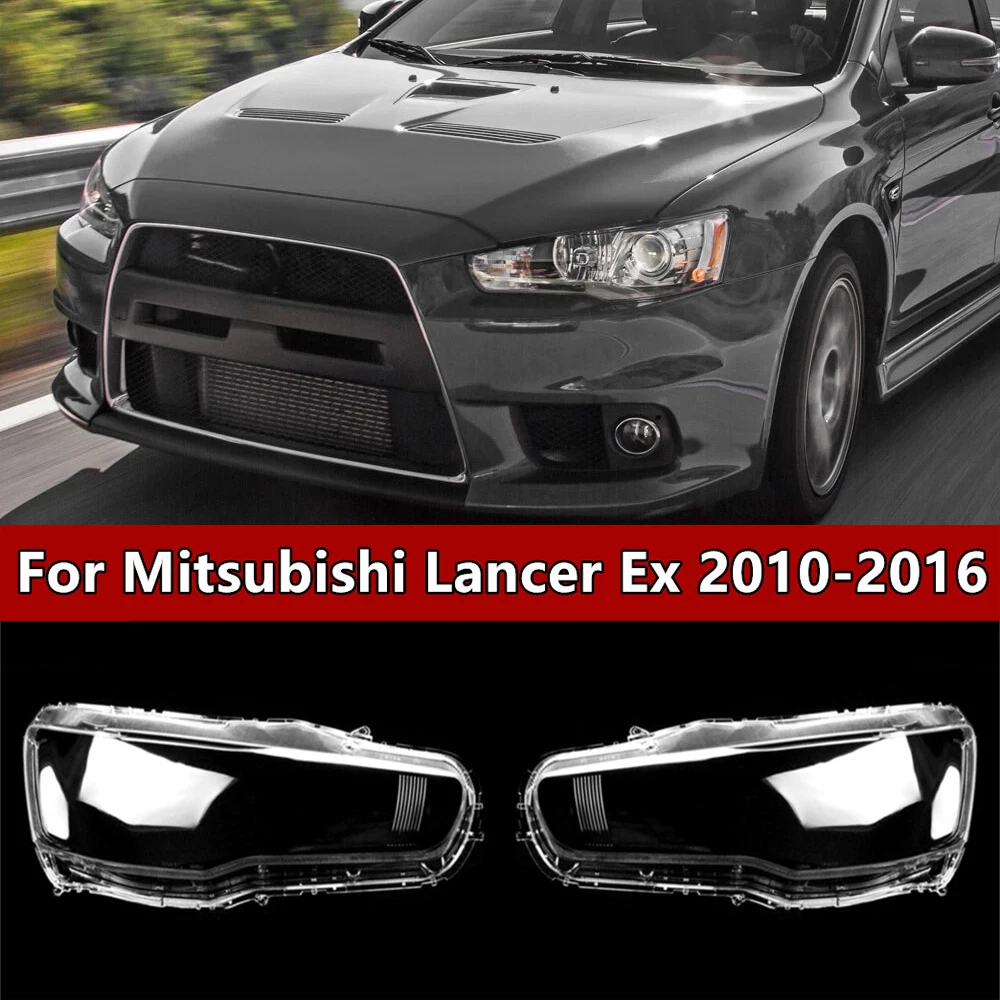 Car Headlamp Cover Lamp Shade Lamp Headlight Shell Lens Dustproof Protective Cover For Mitsubishi Lancer EX 2010 -2016 Auto Part