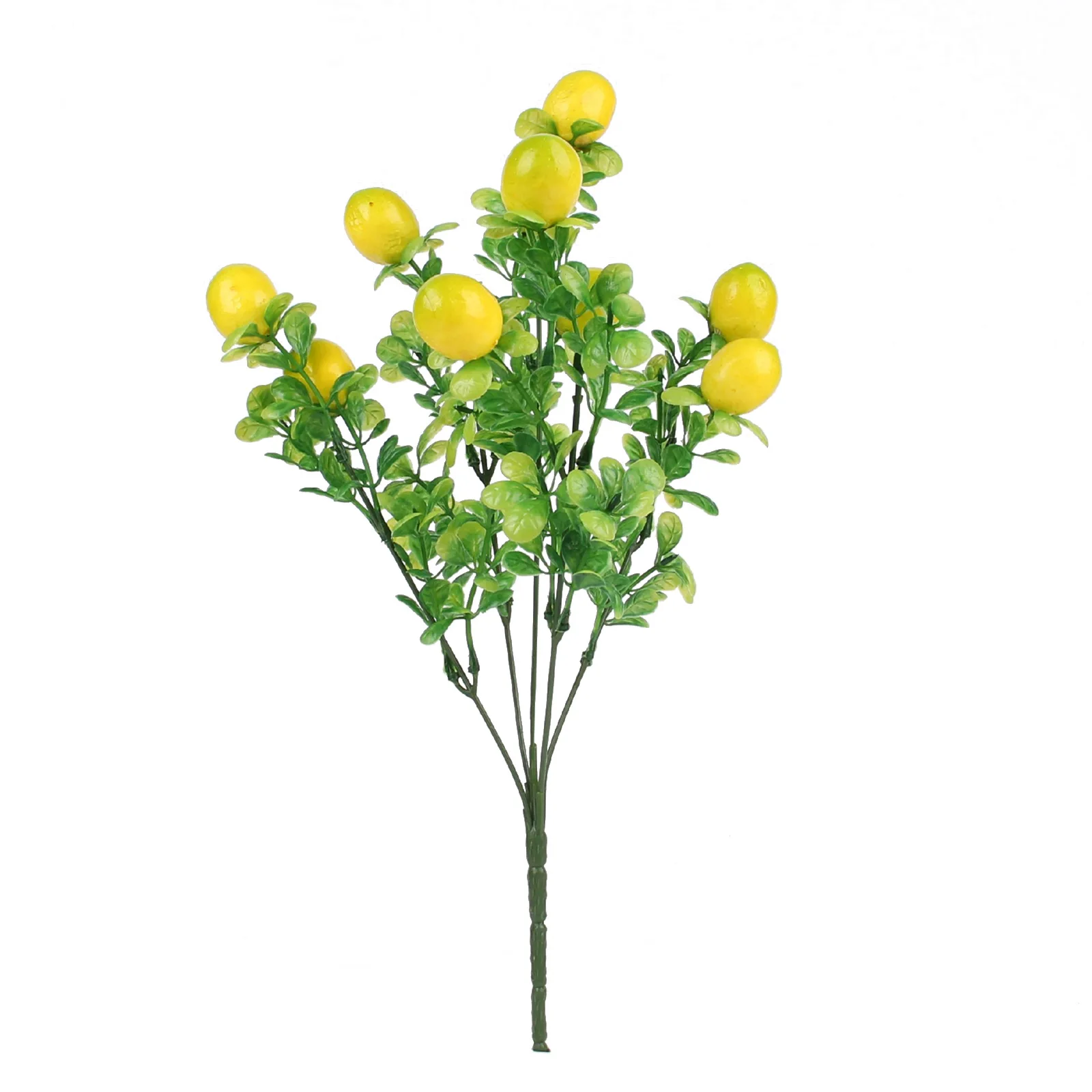 Simulation Lemon Branches Artificial Plants Yellow+Green 36cm Home Decoration Party Supplies 1pcs Foam Fruits Ornament