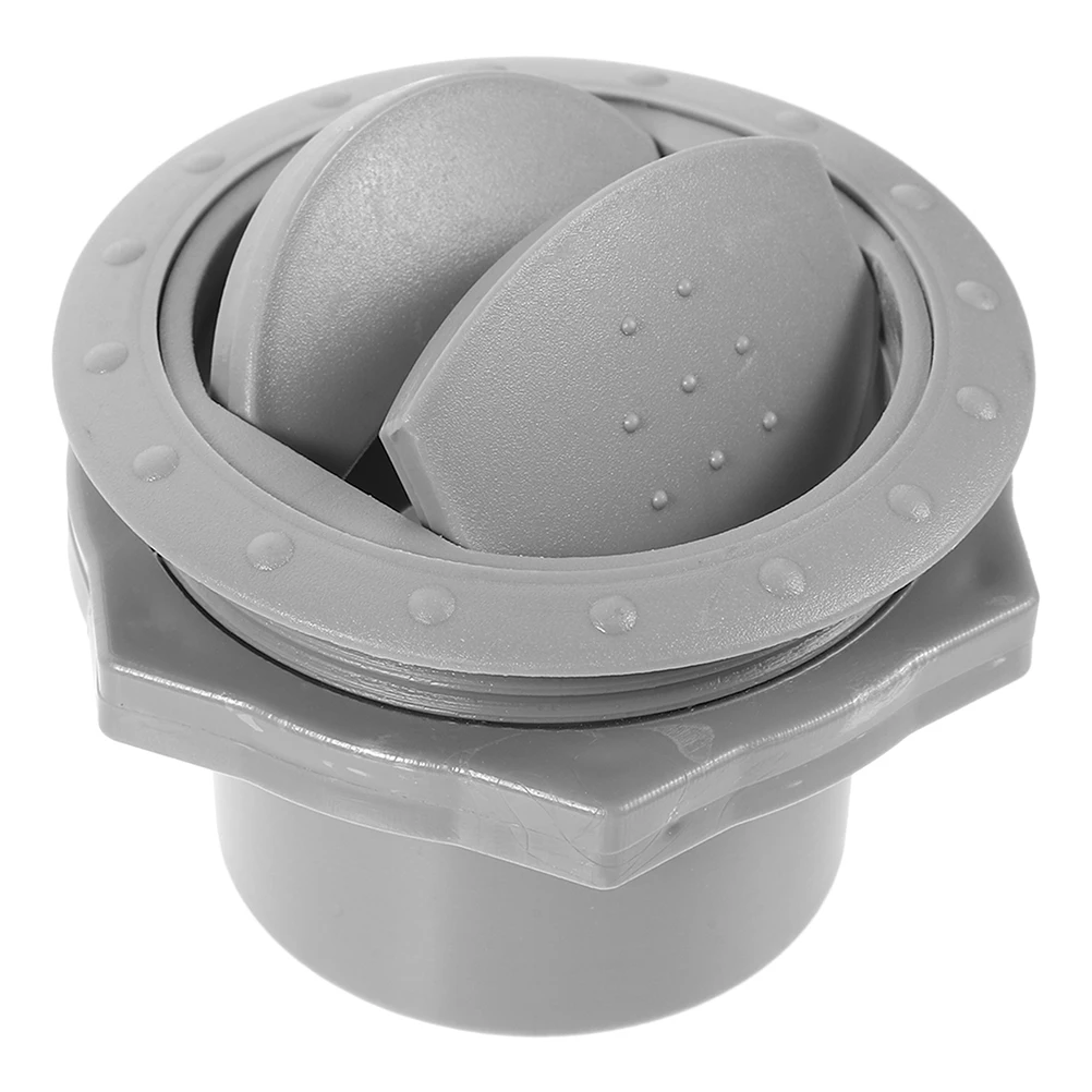 

Round Gray Car Accessories 75mm RV Air Outlet Flexible Installation Strong Airflow Interior Decor Round Air Conditioning Vent