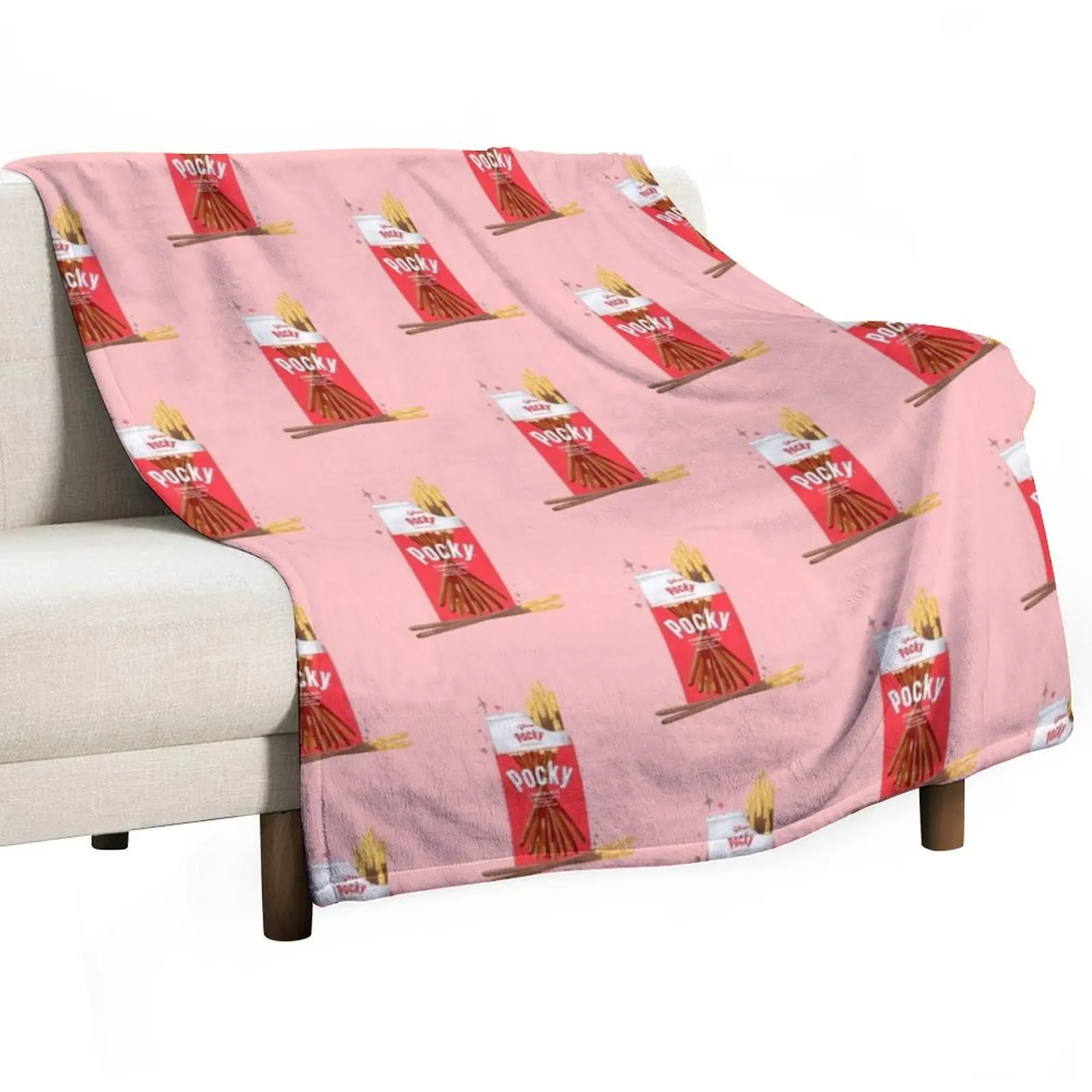 

Chocolate Pocky Throw Blanket Hairys Heavy Furry Decorative Sofas Blankets