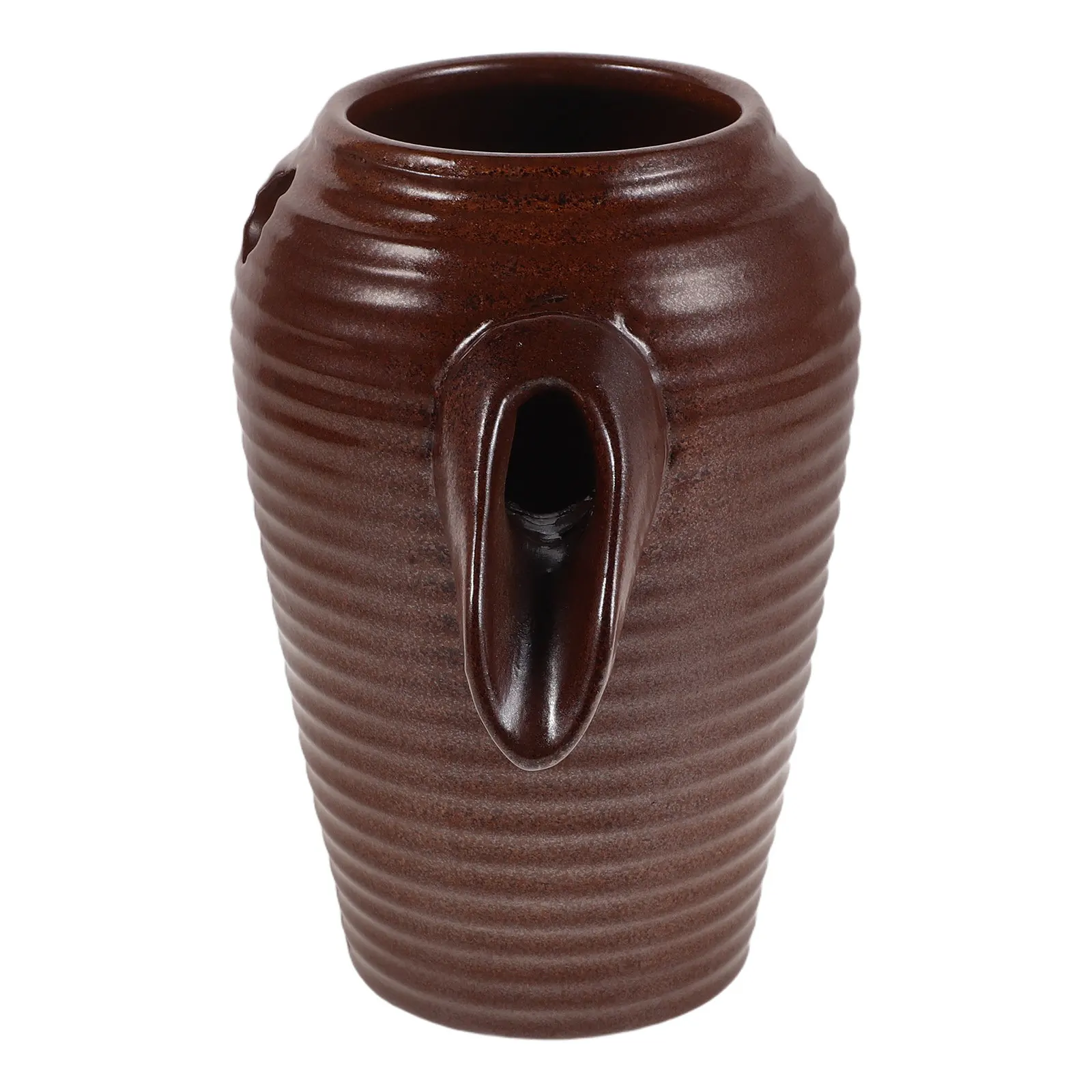 

Outdoor Ceramic Fountain Jar Circulating Waterfall Jar 5.82x3.93x3.93 Water Feature for Patio Garden Landscape Tabletop Decor