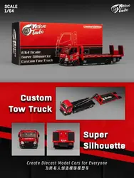 **Pre-order **MicroTurbo MT 1:64 Super Silhouette Custom Tow Truck trailer Red Diecast Model Car