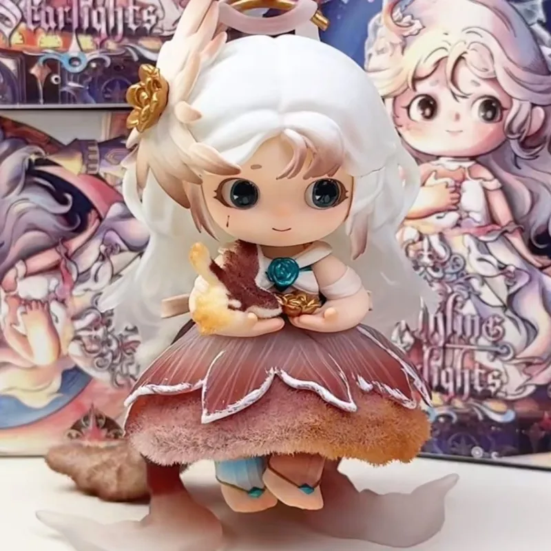 

Starry Night Female Figure Toy Cute Birthday Gift Trendy Blind Box Collectible Animal Cartoon Style Office Toy for Women