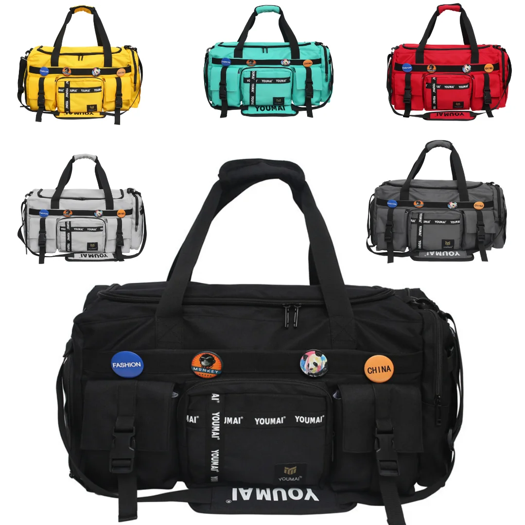 

Supersize Gym Bag for Women and Men Sports Duffle Bag Travel Backpack Weekender Overnight Bag with Shoes Compartment Wet Pocket