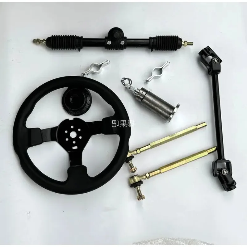Four-wheel Kart Electric Motorcycle Accessories 32-42CM Steering Machine Steering Wheel Horizontal Tie Rod Ball Head Assembly