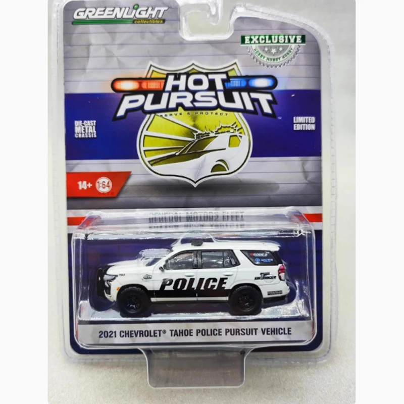 

Greenlight Diecast 1:64 Scale 2021 Tahoe Chase Car Alloy Simulation Car Model Collection Display Toy Gift