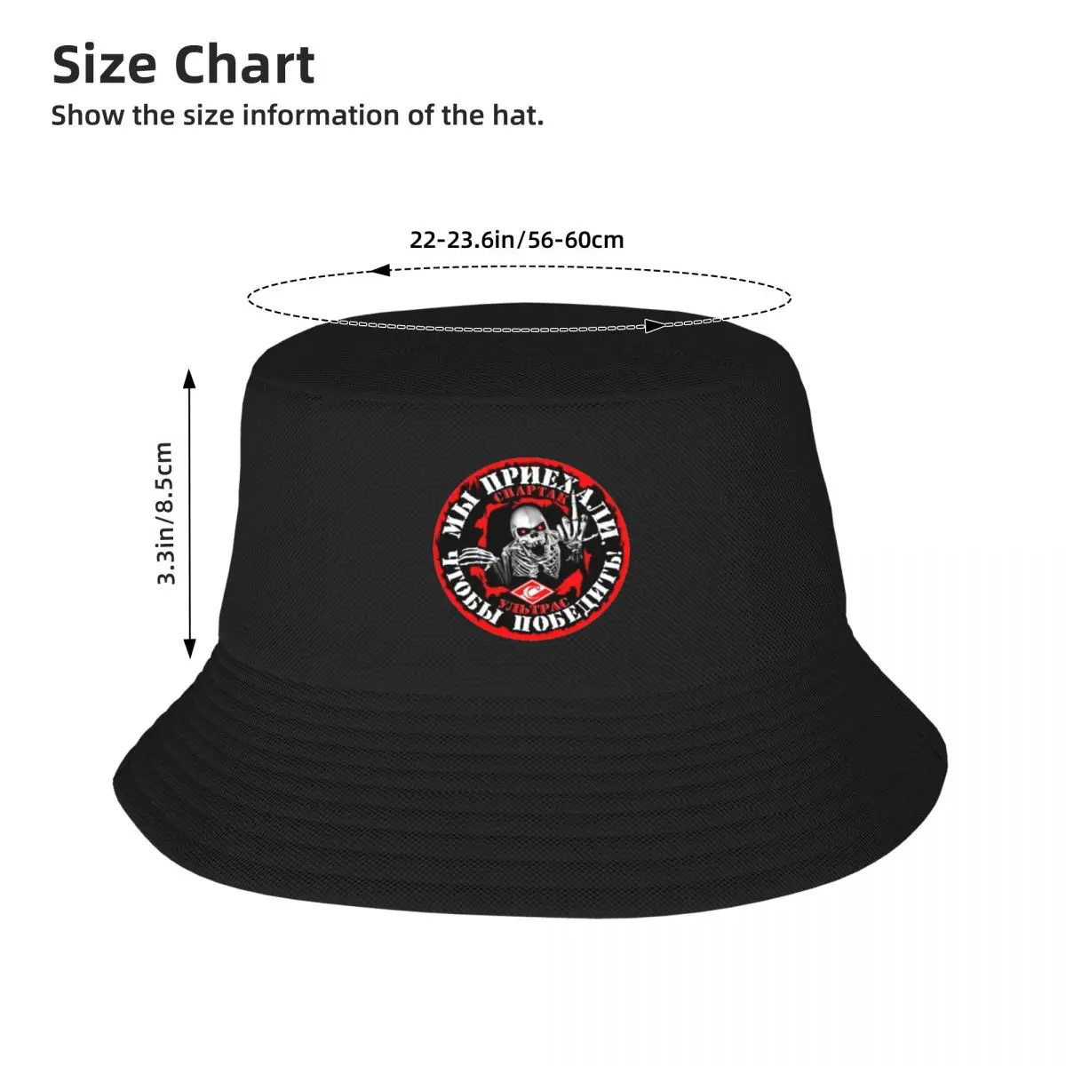 Russia FC Spartak Moscow Football Bucket Hats Fishermen Caps Outdoor Casual Cap Sunscreen Hat